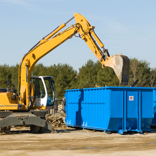 are there any restrictions on where a residential dumpster can be placed in Walker IA